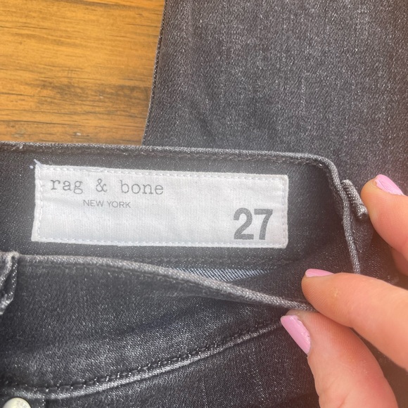 Rag and Bone High Rise Skinny Jeans - Picture 4 of 5
